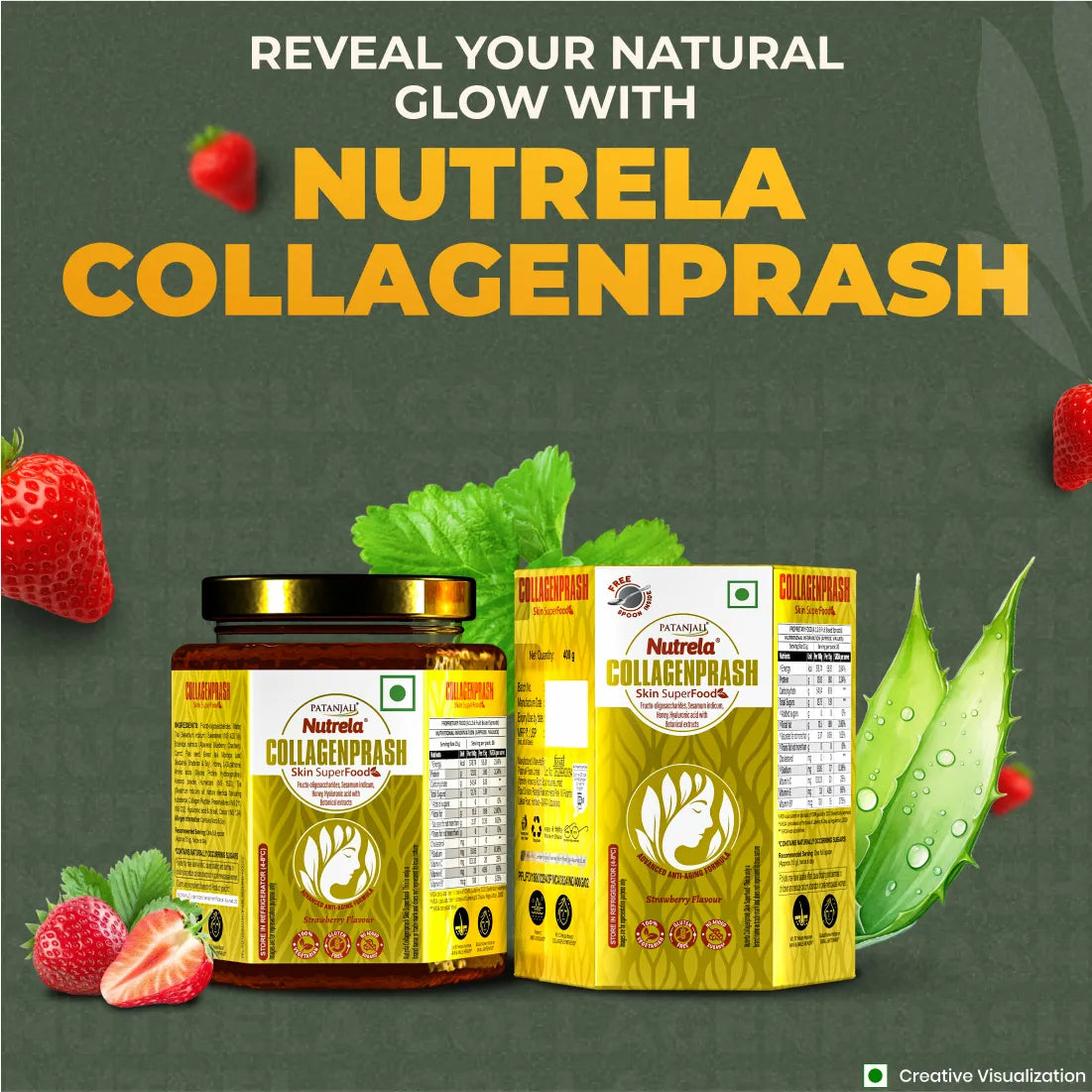 Patanjali New Thick Collagen Prash - Advanced Anti Ageing Formula - 400g (Pack of 1)