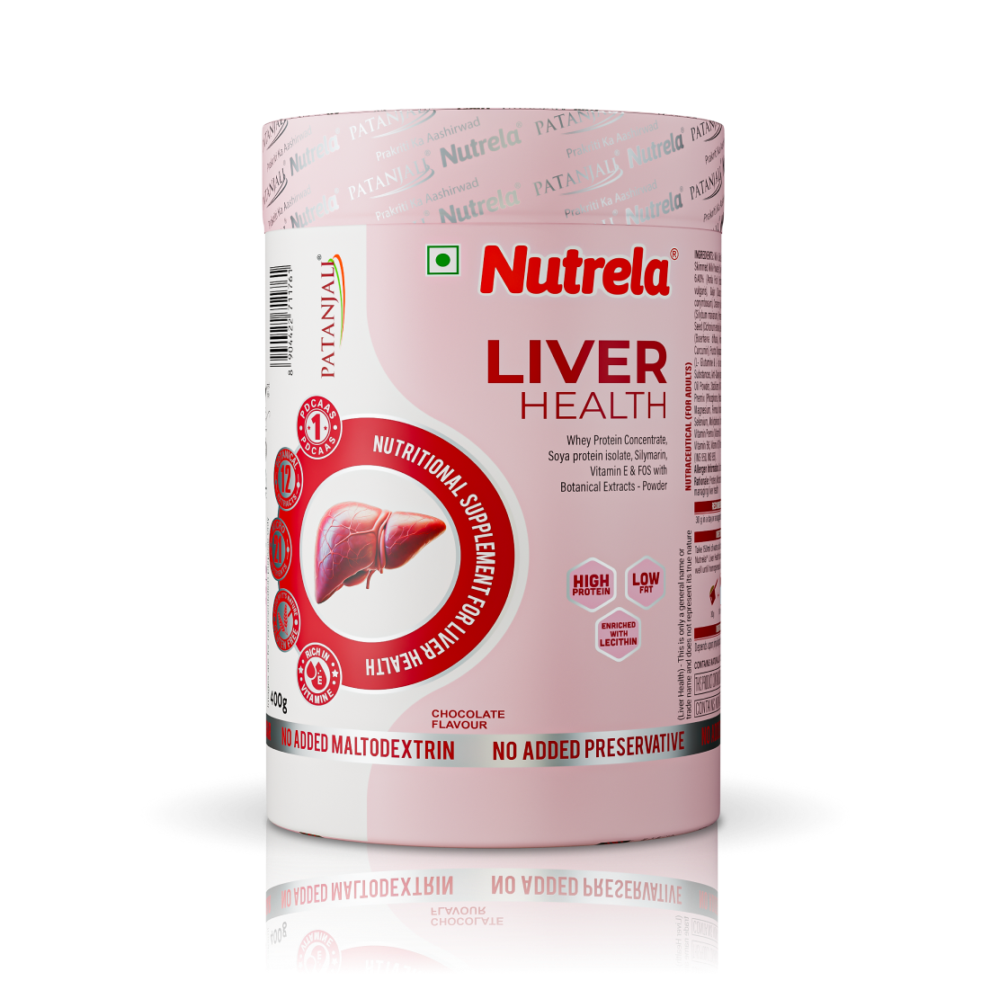 Patanjali Nutrela Liver Health Powder 400g | Ayurvedic Liver Detox Supplement with Silymarin & Vitamin E | Supports Fatty Liver, Digestion & Liver Function
