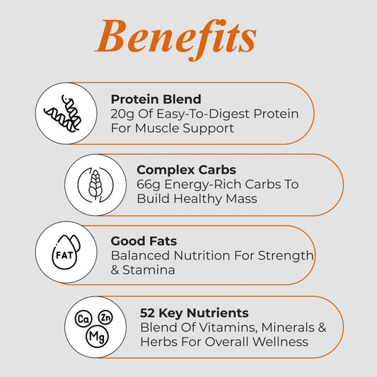 Patanjali Nutrela Sports Mass Gainer – Vanilla (2KG) | Easy-to-Mix High-Calorie Swadeshi Muscle & Weight Gain Formula