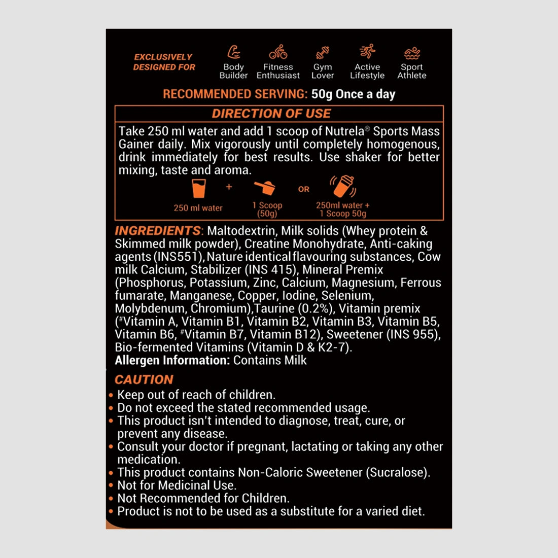 Patanjali Nutrela Sports Mass Gainer (Malai Kulfi) 2KG