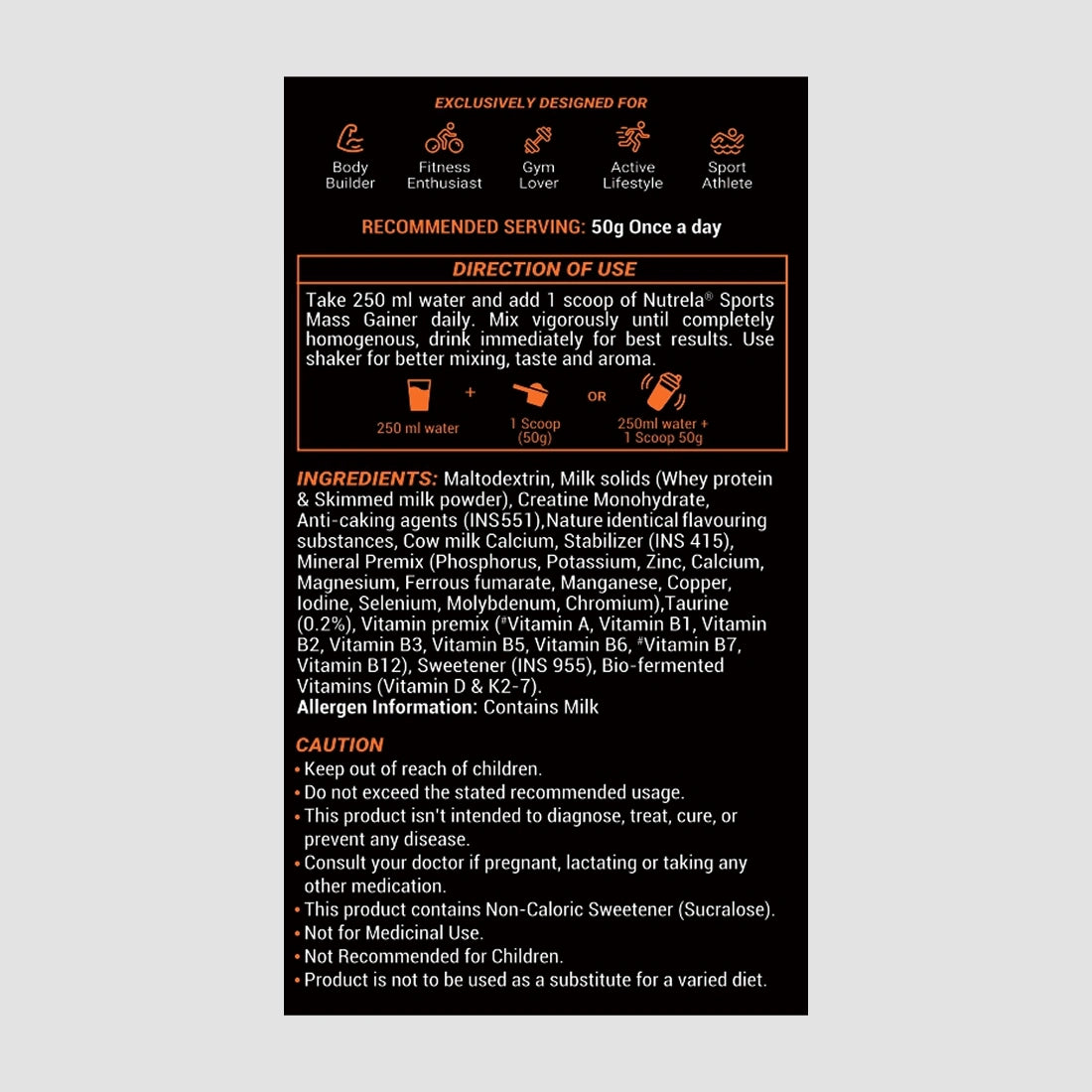 Patanjali Nutrela Sports Mass Gainer (Malai Kulfi) 1KG