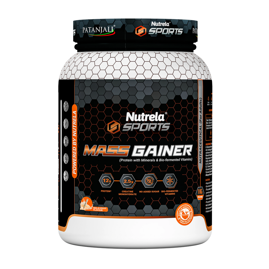 Patanjali Nutrela Sports Mass Gainer Malai-Kulfi-1KG