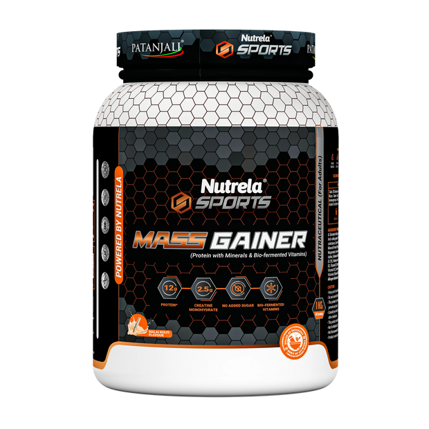 Patanjali Nutrela Sports Mass Gainer Malai-Kulfi-1KG