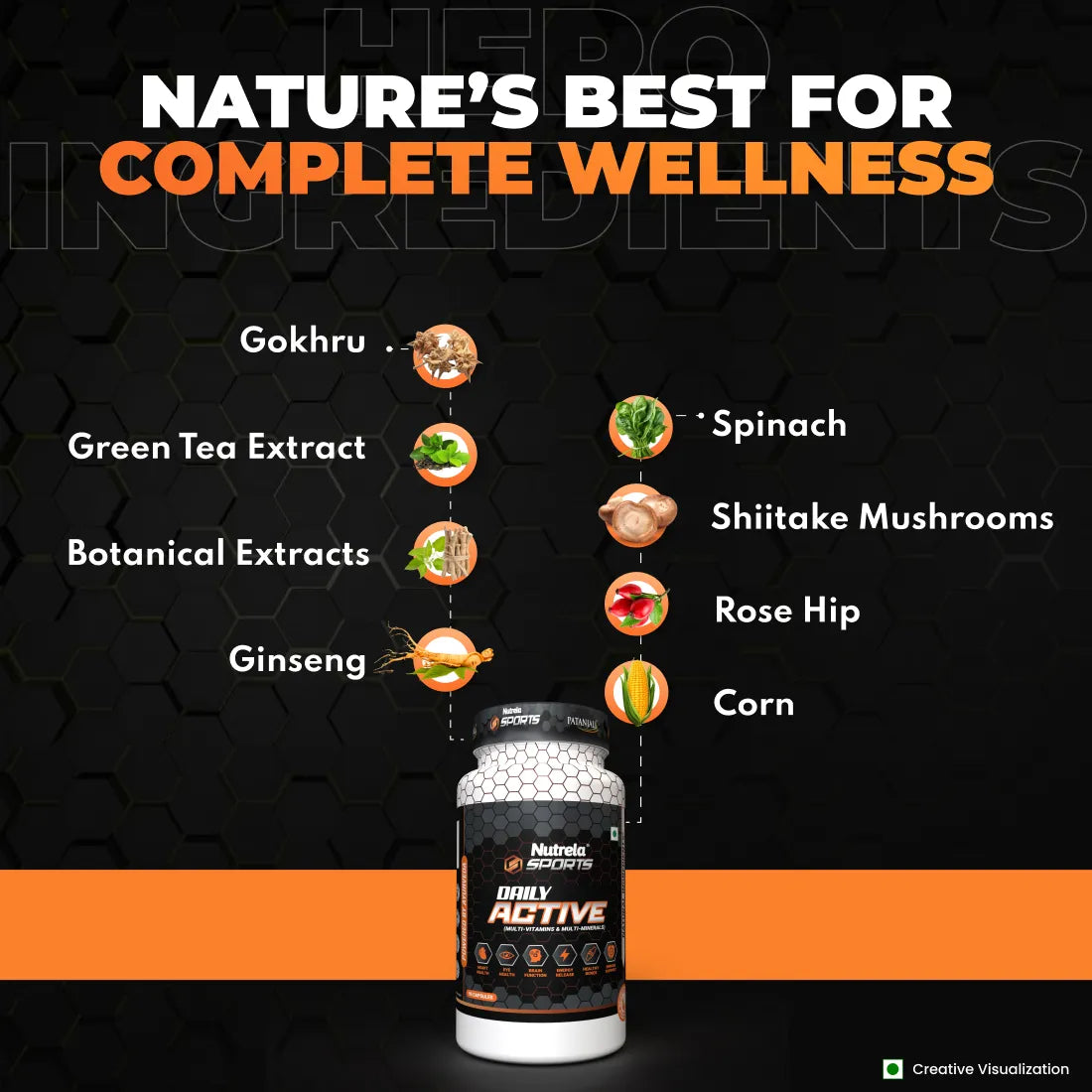 Patanjali Nutrela Sports Daily Active (90 Capsule)