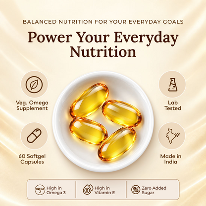 Patanjali Nutrela Omega 3 6 7 & 9 - 120 Capsules (Pack of 2)