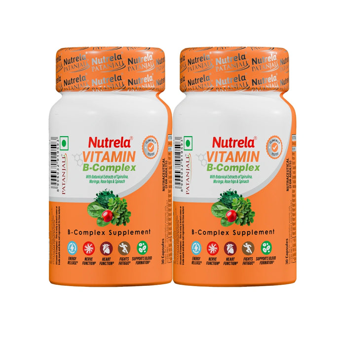 Patanjali Nutrela Vitamin B Complex 30 Capsules X 2 (Pack of 2)