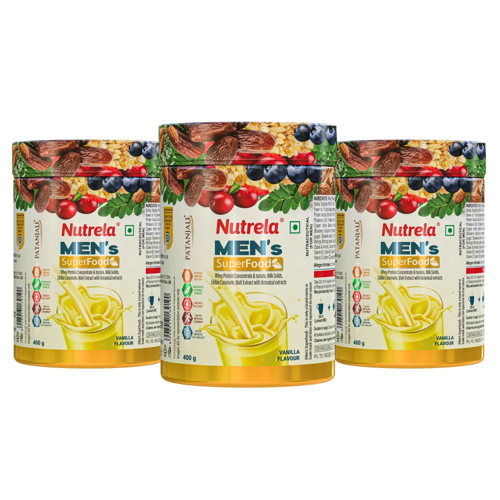Patanjali Nutrela Men's Superfood - 400g X 3 (Pack of 3)