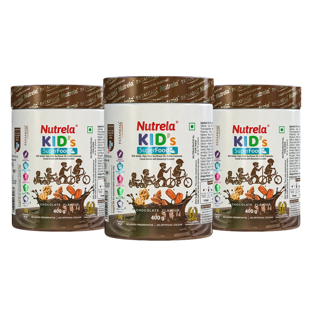 Patanjali Nutrela Kids Superfood - 1.2Kg (Pack of 3)
