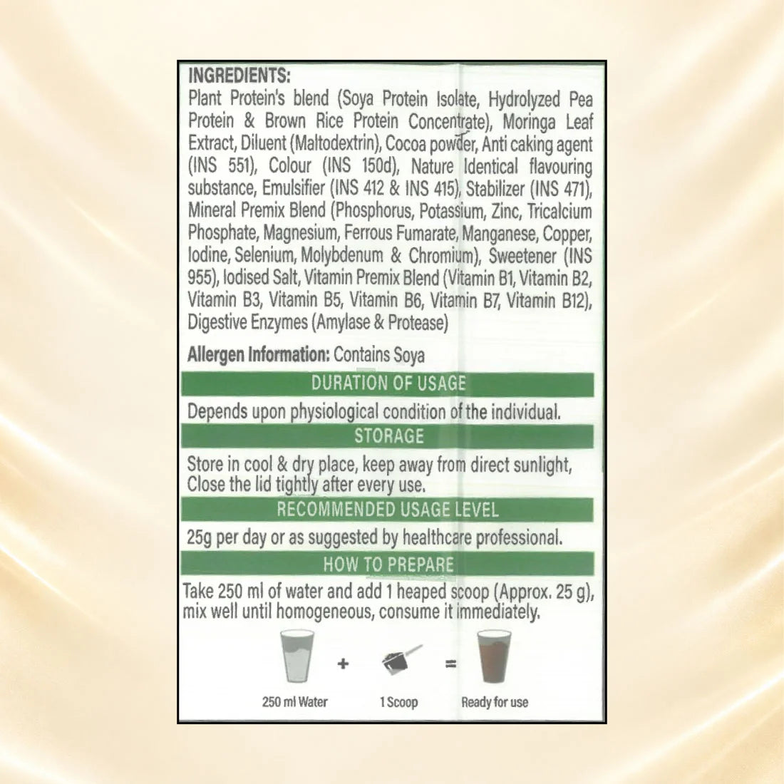 Patanjali Nutrela Green Plant Protein | Swadeshi Plant Based Protein for Daily Strength & Stamina | Chocolate 500g