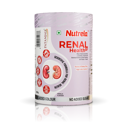 Patanjali Nutrela Renal Health Powder 400g | High Protein Kidney Health Supplement with Cranberry, Tribulus & Botanical Extracts | Supports Renal Function & Urinary Health
