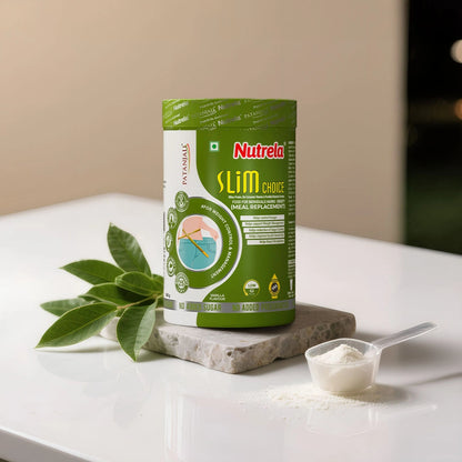 Patanjali Nutrela Slim Choice | High-Protein Meal Replacement Shake 500g | Indian-Made Scientific Nutrition | No Added Sugar (Vanilla)  (Expiry Dec'26)
