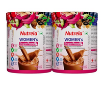 Patanjali Nutrela Women’s Superfood | Superfood Health Drink with Protein & Plant Ingredients |  400g x 2