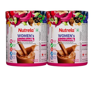 Patanjali Nutrela Women’s Superfood | Superfood Health Drink with Protein & Plant Ingredients |  400g x 2