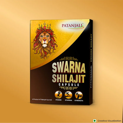 Patanjali Shilajit Capsules with Ashwagandha & Herbs | Ayurvedic Energy Supplement | Daily Wellness & Active Lifestyle