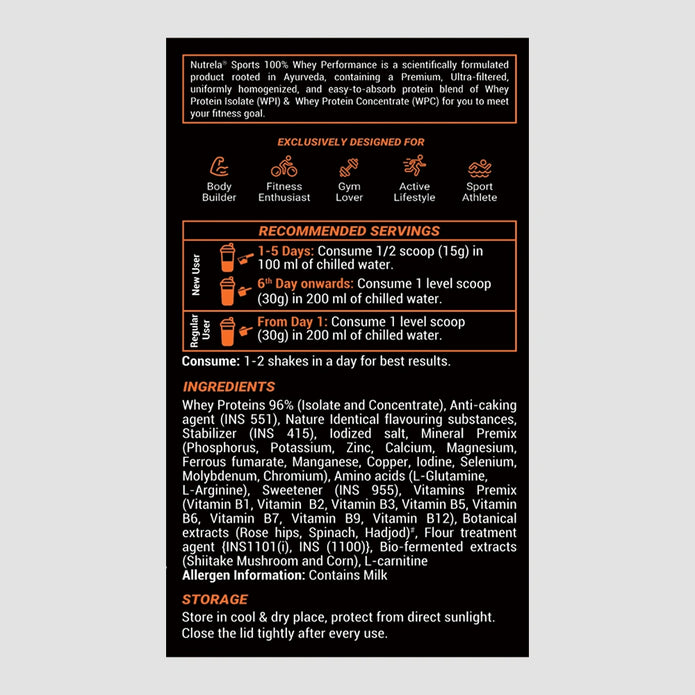 Patanjali Nutrela Sports  100% Whey Performance (French Vanilla) 1KG