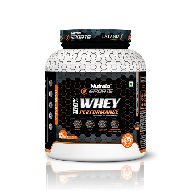 Patanjali Nutrela Sports  100% Whey Performance (Malai Kulfi) 2KG