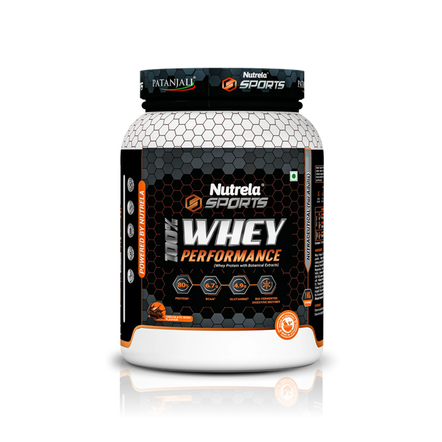 Patanjali Nutrela Sports 100% Whey Performance (Chocolate Irish) 1KG