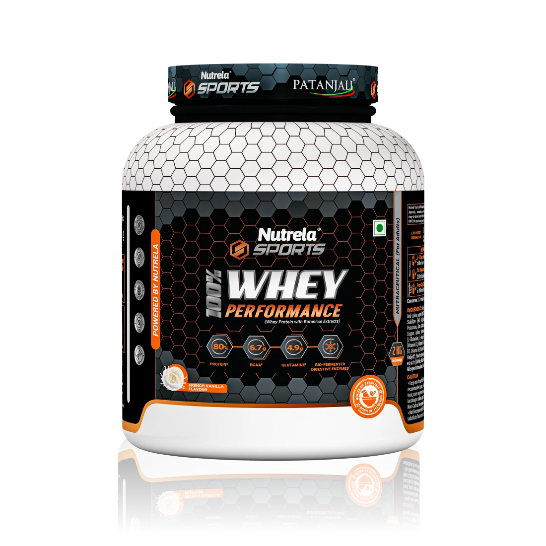 Patanjali Nutrela Sports  100% Whey Performance (French Vanilla) 2KG