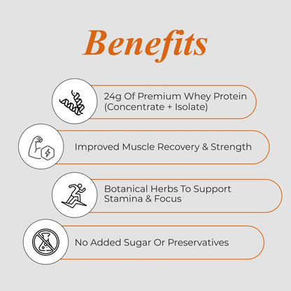 Patanjali Nutrela Sports Whey Performance 2KG – Chocolate Flavour | 24g Protein per Scoop | Swadeshi Daily Performance Protein + Free Shaker