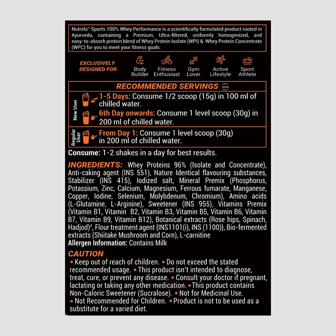 Patanjali Nutrela Sports  100% Whey Performance (French Vanilla) 2KG