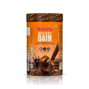 Patanjali Nutrela Chocolate Weight Gainer 500g | High-Calorie Mass Builder | Trusted Swadeshi Nutrition