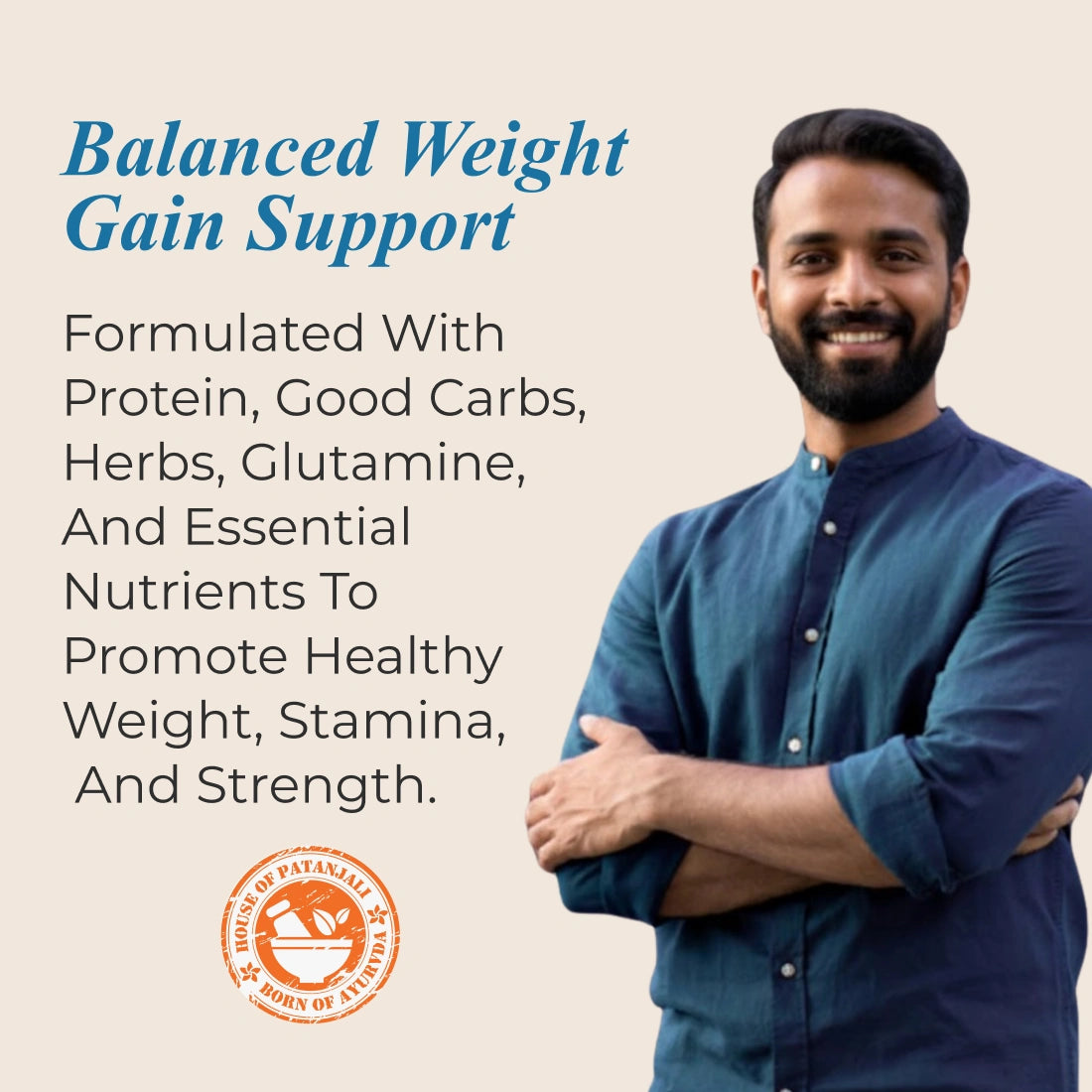 Patanjali Nutrela Weight Gain - Banana Flavor - 2Kg