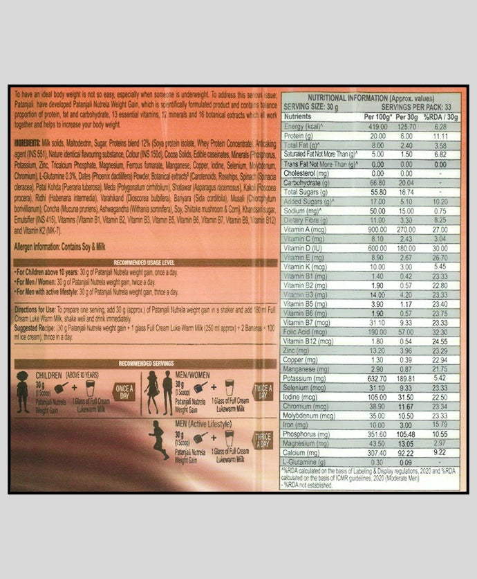 Nutrition Facts