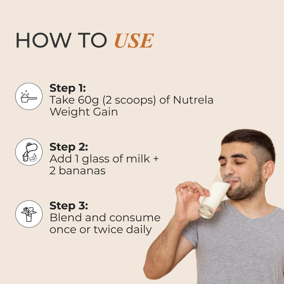 Patanjali Nutrela Weight Gain - Chocolate Flavour - 500g