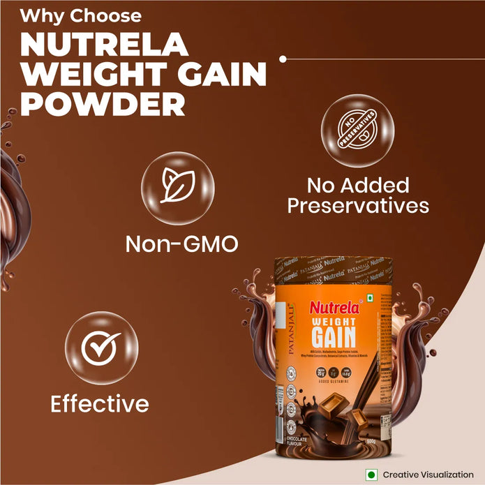 Patanjali Nutrela Weight Gain - Chocolate Flavour - 500g