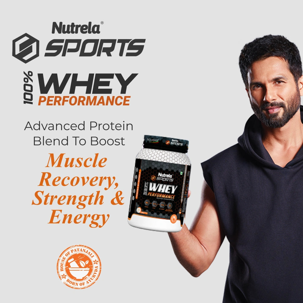 Patanjali Nutrela Sports  100% Whey Performance (French Vanilla) 1KG