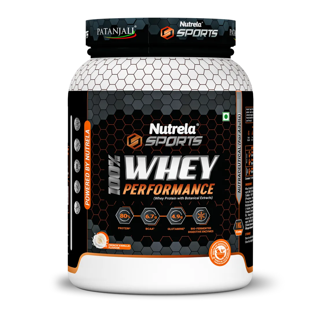 Patanjali Nutrela Sports  100% Whey Performance French Vanilla-1KG