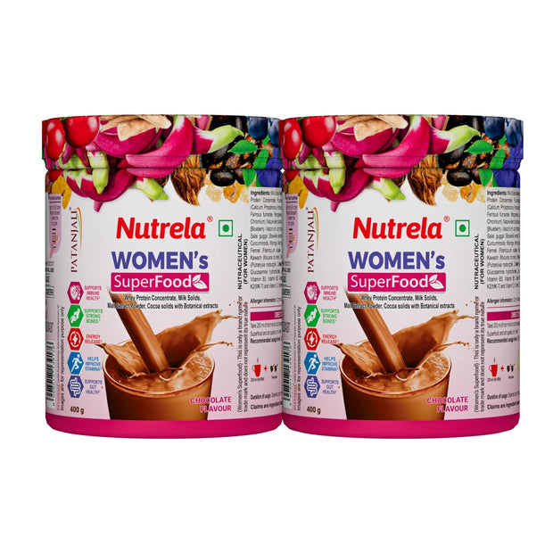 Patanjali Nutrela Women Superfood Chocolate Flavor - 800g (Pack of 2)