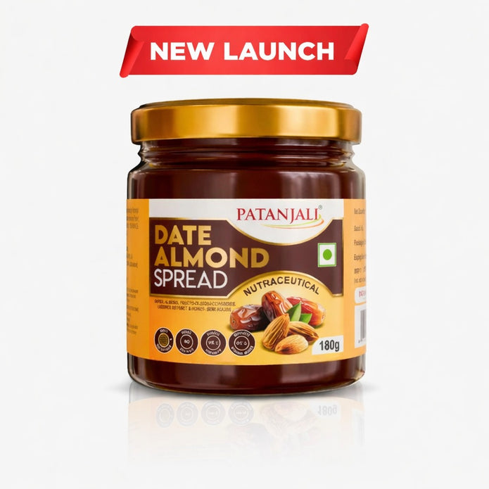 Patanjali Date Almond Spread | No Refined Sugar | Nutritious & Tasty Spread | Delicious Nutrition for Kids