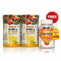 Patanjali Nutrela Men’s Superfood 400g X (Pack of 2) | Protein, Vitamins & Minerals Daily Nutrition Supplement for Men