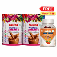 Patanjali Nutrela Women’s Superfood | Superfood Health Drink with Protein & Plant Ingredients |  400g x 2
