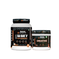 Patanjali Nutrela Sports 100% Whey French Vanilla (1KG) + Creatine Monohydrate (100g)