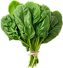 Spinach for iron and folic acid (B9)